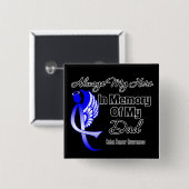 Immer mein Held im Memory Vater - Kolonkarzinom Button (Vorne & Hinten)