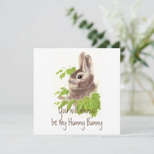 Immer mein Hunny Bunny Rabbit Zitat sein (Stehend Vorderseite)