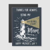 Immer mein Leitlicht sein - dünne Magnetkarte Magneteinladung (Vorne/Hinten)