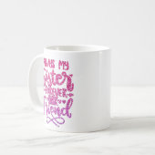 IMMER MEIN SCHWESTER FÜR MEINE FREUNDTYPOGRAFIE KAFFEETASSE (Vorderseite Links)