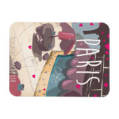 Immer meine Liebe - Pariser Reiseplakat Magnet (Horizontal)