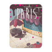 Immer meine Liebe - Pariser Reiseplakat Magnet (Vertikal)
