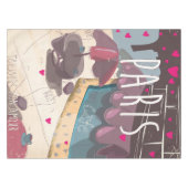 Immer meine Liebe - Pariser Reiseplakat Tischdecke (Vorderseite (Horizontal))