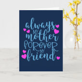 Immer meine Mutter für immer, meine Freundin Mütte Karte (Gelbe Blume)