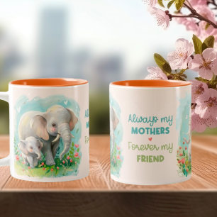 Immer meine Mutter für immer meine Freundin Mütter Zweifarbige Tasse