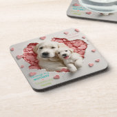 Immer meine Mutter - Mutter und Baby Getränkeuntersetzer (Linke Seite)