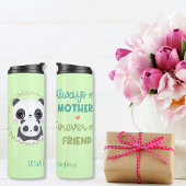 Immer meine Mutter - Panda Mum & Baby Green Custom Thermosbecher