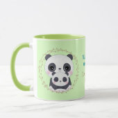 Immer meine Mutter - Panda Mum & Baby Green Tasse (Links)
