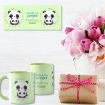 Immer meine Mutter - Panda Mum & Baby Green