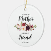 Immer meine Mutter Weihnachtsgeschenk Keramik Orna Ornament (Links)