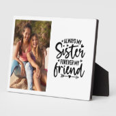 Immer meine Schwester für immer mein Foto Fotoplatte (Seite)