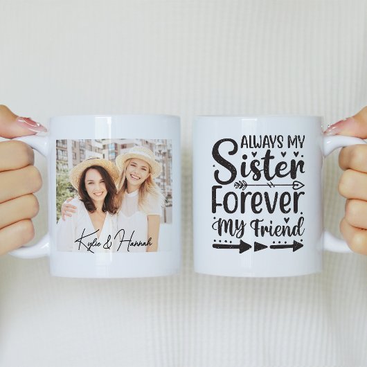Immer meine Schwester für immer mein Foto Kaffeetasse