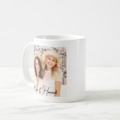 Immer meine Schwester für immer mein Foto Kaffeetasse (Vorderseite Links)