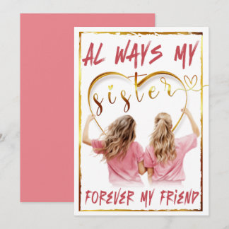 Immer meine Schwester für meinen Freund Einladung