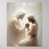 Immer mit dir, Christliche Kunst, Jesus und Frau Poster (Vorne)