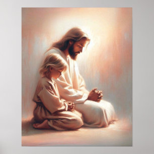 Immer mit dir im Gebet, Jesus Christus beten Poster
