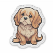 Immer mit dir rollen: Ein Skateboarding Liebe Hund Aufkleber (Vorderseite)