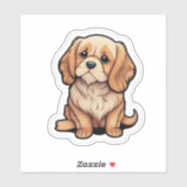 Immer mit dir rollen: Ein Skateboarding Liebe Hund Aufkleber (Blatt)