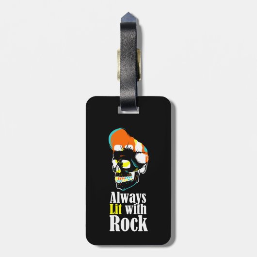 Immer mit Felsen beleuchtet Gepäckanhänger (Rückseite vertikal)