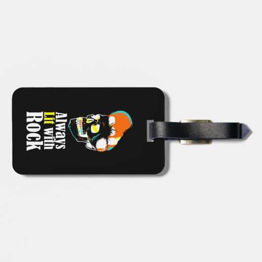 Immer mit Felsen beleuchtet Gepäckanhänger (Rückseite horizontal)