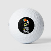 Immer mit Felsen beleuchtet Golfball (Vorderseite)