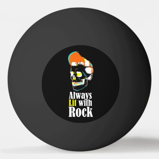 Immer mit Felsen beleuchtet Tischtennisball (Vorderseite)