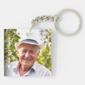 Immer mit Ihnen Beerdigung Beileid Memorial Schlüs Schlüsselanhänger (Rückseite)