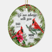 Immer mit Ihnen Holly Branch Weihnachten personali Keramik Ornament (Links)