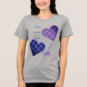 Immer mit mir Tri-Blend shirt (Vorderseite)