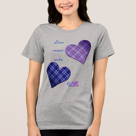 Immer mit mir Tri-Blend shirt (Vorderseite)