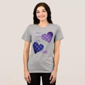 Immer mit mir Tri-Blend shirt (Vorderseite voll)