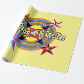 Immer mit Retro-Stars tanzen Geschenkpapier (Ungerollt)