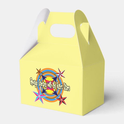 Immer mit Retro-Stars tanzen Geschenkschachtel (Vorderseite)