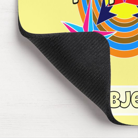 Immer mit Retro-Stars tanzen Mousepad (Ecke)