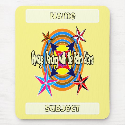 Immer mit Retro-Stars tanzen Mousepad (Vorne)