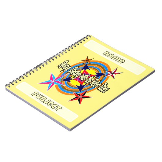 Immer mit Retro-Stars tanzen Notizblock (Linke Seite)