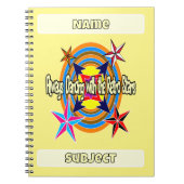 Immer mit Retro-Stars tanzen Notizblock (Vorderseite)