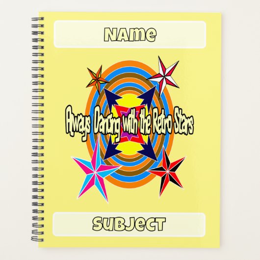 Immer mit Retro-Stars tanzen Planer (Vorderseite)