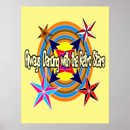 Immer mit Retro-Stars tanzen Poster (Vorne)