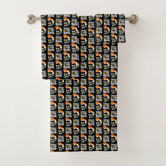 Immer mit Rock beleuchtet Badhandtuch Set (Insitu)