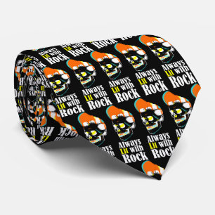 Immer mit Rock beleuchtet Krawatte