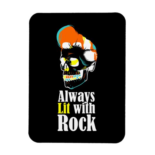 Immer mit Rock beleuchtet Magnet (Vertikal)