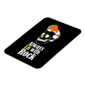 Immer mit Rock beleuchtet Magnet (Linke Seite)