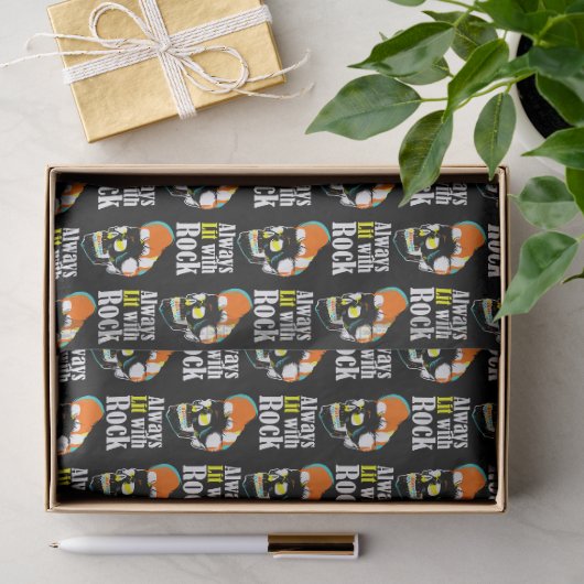 Immer mit Rock beleuchtet Seidenpapier (Geschenk)