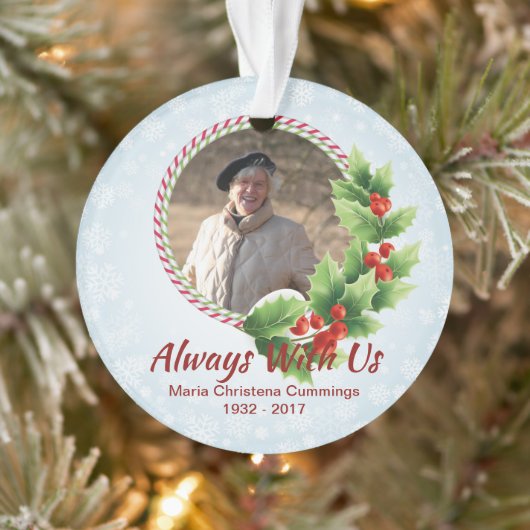 Immer mit unserem Personalisierten Memorial-Foto Ornament (Baum)