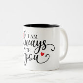 Immer mit You/Memorial-Kardinal Zweifarbige Tasse (VorderseiteRechts)