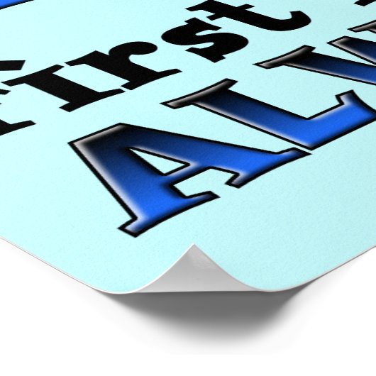 Immer müde Funny Poster Sign (Ecke)