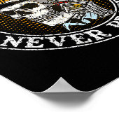 Immer müde Nie den Schädel brechen (auf der Rückse Poster (Ecke)