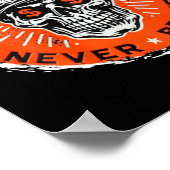 Immer müde Nie den Schädel brechen (auf der Rückse Poster (Ecke)