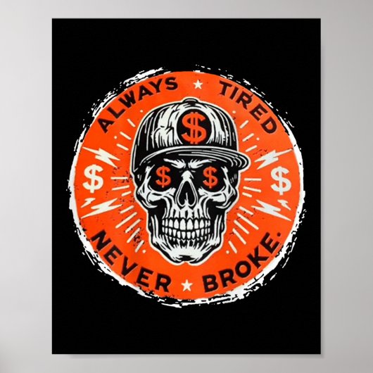 Immer müde Nie den Schädel brechen (auf der Rückse Poster (Vorne)